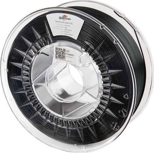 Spectrum Filaments - Mørkesvart - 1 kg - ASA 275 filament (3D)