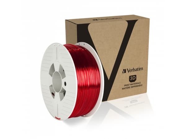 Verbatim - Gjennomsiktig rød - 1 kg - PETG-filament (3D)