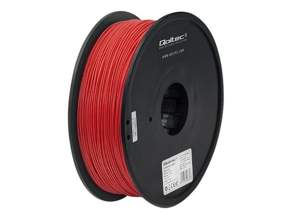 Qoltec Professional - Rød - 1 kg - boks - PLA Pro-filament (3D)