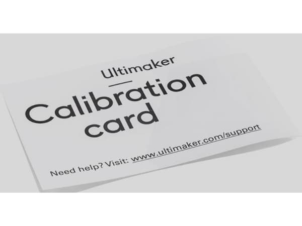 UltiMaker Calibration Card UM2/UM3/S5 Ultimaker SPUM-CALB-CARD