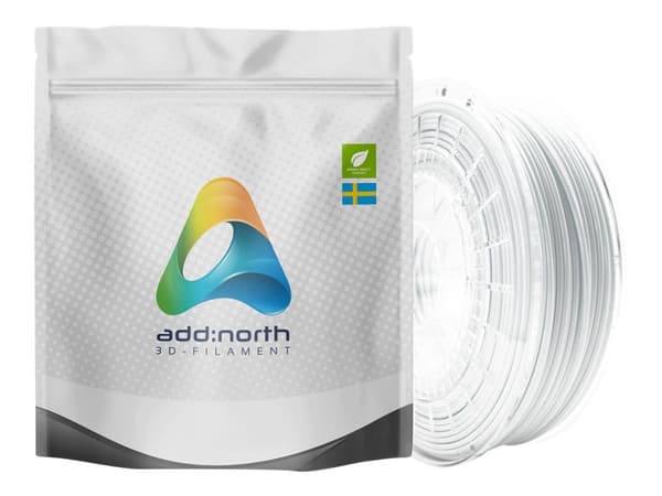 add:north E-PLA - Kald hvit - 750 g - PLA-filament (3D)