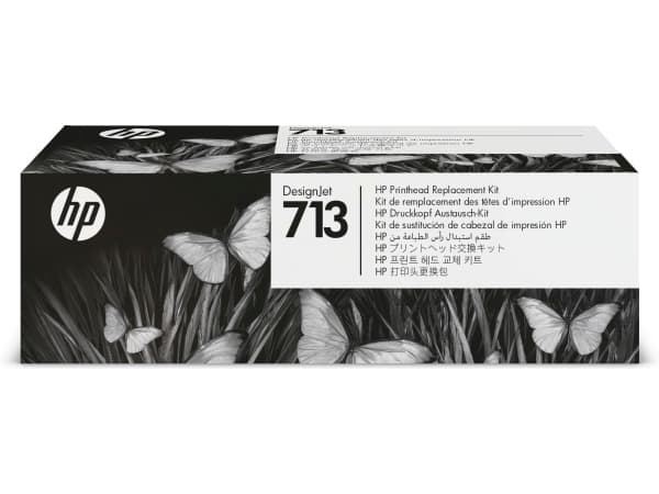 HP 713 - 4-pack - gul, cyan, magenta, svartfärgad - original - DesignJet - utbytessats för skrivhuvud - för DesignJet Studio, T210, T230, T250, T630,