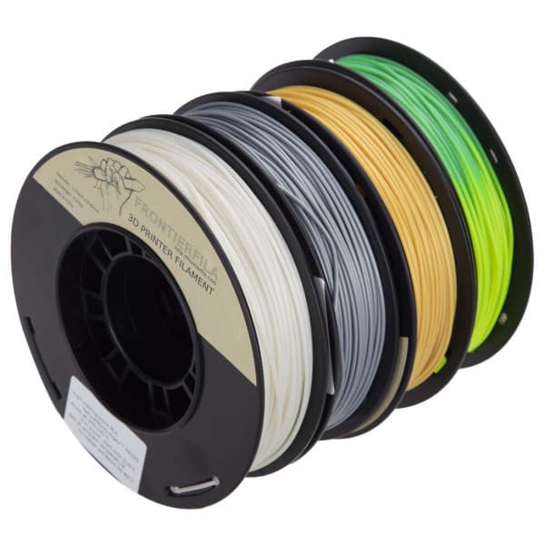 PLA 4x250g guld/silver/självlysande/värmeaktiv 1.75mm FrontierFila filament för 3D-printer