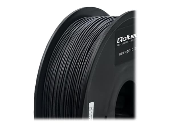 Qoltec Professional - Sort - 1 kg - boks - ABS PRO filamentti (3D)