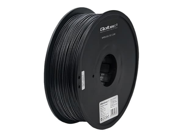 Qoltec Professional - Sort - 1 kg - boks - ABS PRO filamentti (3D)