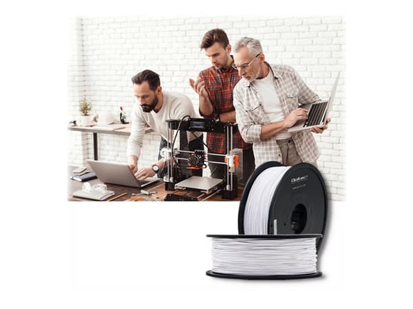 Qoltec Professional - Cold white - 1 kg - boks - ABS PRO filament (3D)
