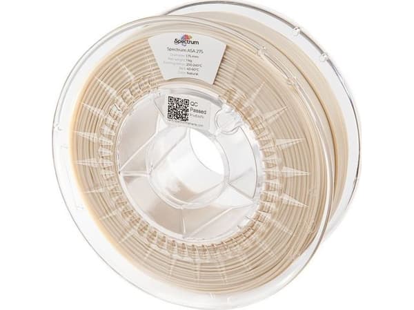 Spectrum Filaments 80305 ASA 275 NATURAL Filament ASA slagfast, vejrbestandig, UV-bestandig 1.75 mm 1000 g Natural 1 stk