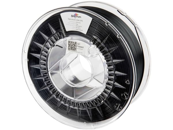 Spectrum Filaments 80302 ASA 275 DEEP BLACK Filament ASA slagtålig, väderbeständig, UV-beständig 1,75 mm 1000 g Djupsvart 1 st
