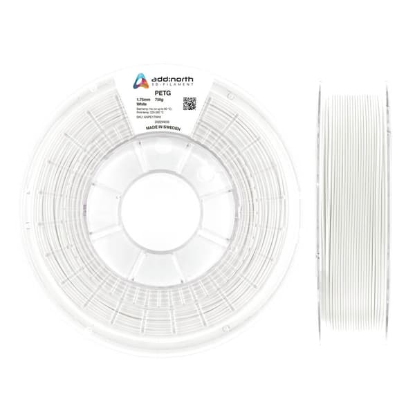 Filament PETG 1.75mm 750g Hvid