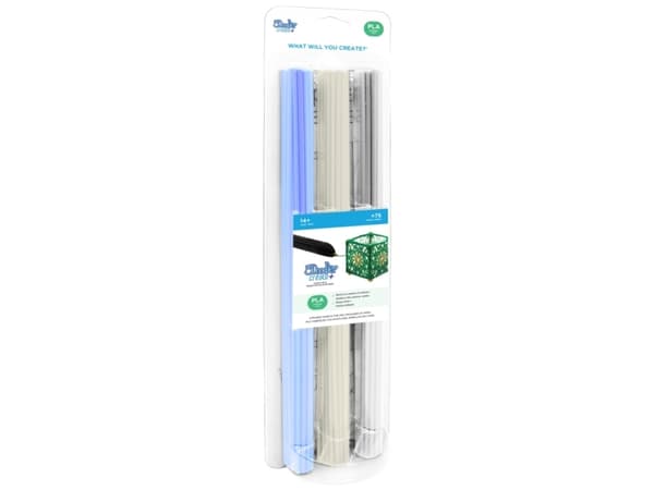 3Doodler CREATE FILAMENT PLA 3 COLORS PL-CLEAR-75, 75 stykker, 2 g