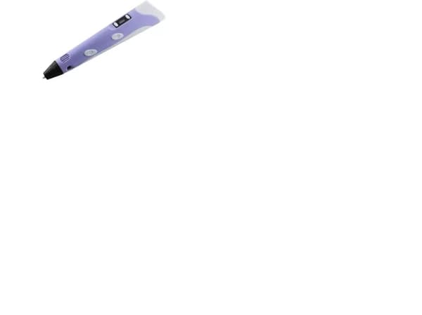 Riff Fantasy 3D-utskriftspenn med LCD-skjerm for barn med 1,75 mm ABS/PLA-tråd, AC-drevet, lilla (RF-3DPEN2-VI)