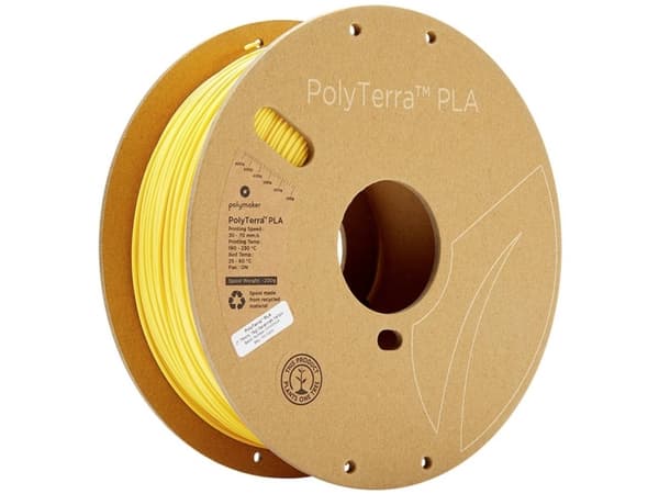 Polymaker 70850 PolyTerra PLA Filament PLA-plast med lavere kunststofindhold 1.75 mm 1000 g Gul (mat) 1 stk