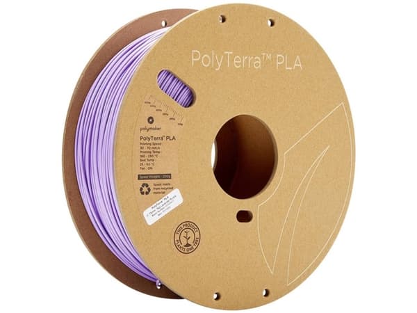 Polymaker 70852 PolyTerra PLA Filament PLA-plast med lavere kunststofindhold 1.75 mm 1000 g Lilla (mat) 1 stk
