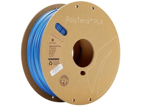 Polymaker 70828 PolyTerra PLA Filament PLA-plast med lavere kunststofindhold 1.75 mm 1000 g Safirblå 1 stk