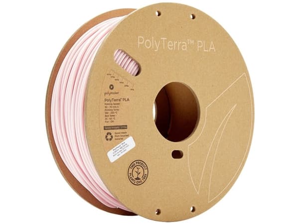 Polymaker 70868 Polyterra Pla Filament Pla 2.85mm 1000g Pink Matt, Pastel