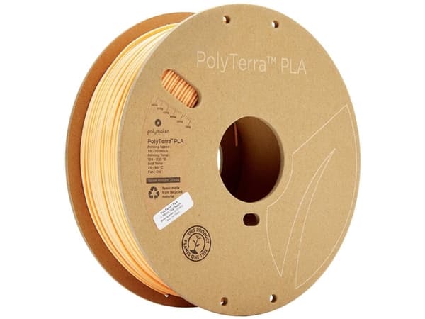 Polymaker 70863 PolyTerra PLA Filament PLA-plast med lavere kunststofindhold 1.75 mm 1000 g Pastelorange 1 stk