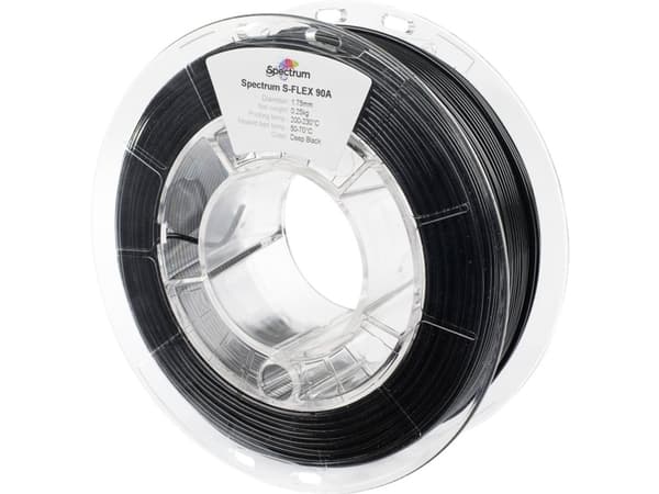 Spectrum Spectrum Filamentti S-FLEX 90A Deep Black 1,75 mm/0,25 kg