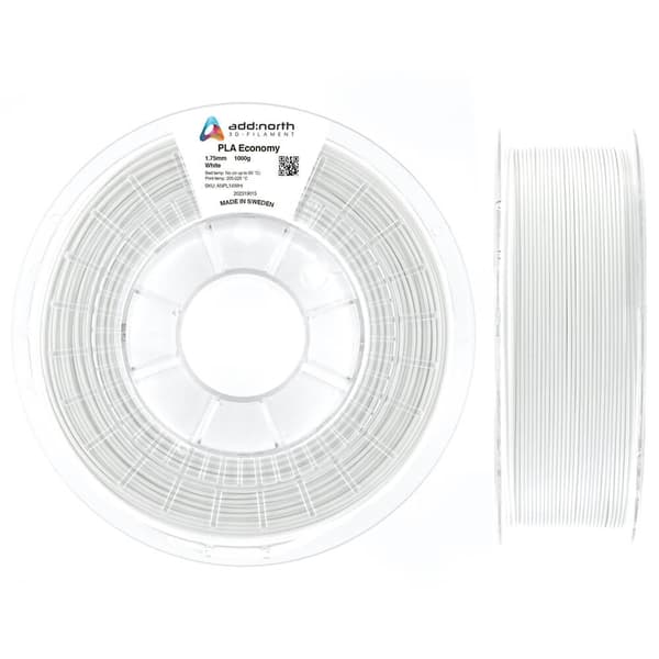 ADDNORTH PLA Economy 1,75mm 1000g Valkoinen