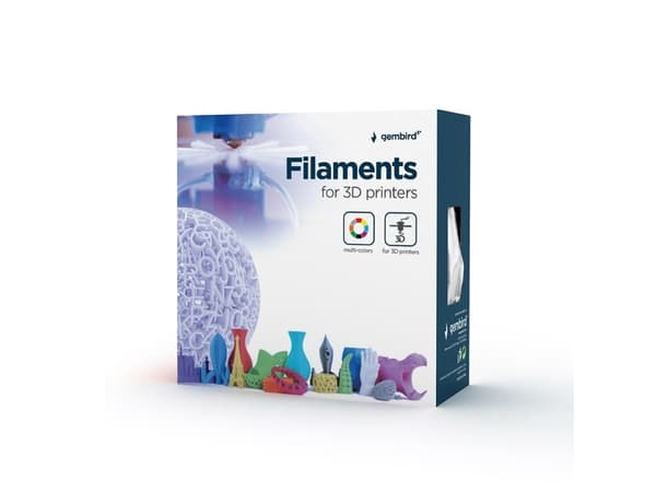 Gembird - Hvit - 1 kg - 340 m - fargeboks - PLA-filament (3D)