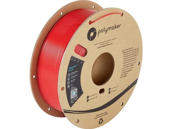 Polymaker PB01004 PolyLite Filament PETG #####hitzebeständig, #####hohe Zugfestigkeit 1.75 mm 1000 g Rød 1 stk