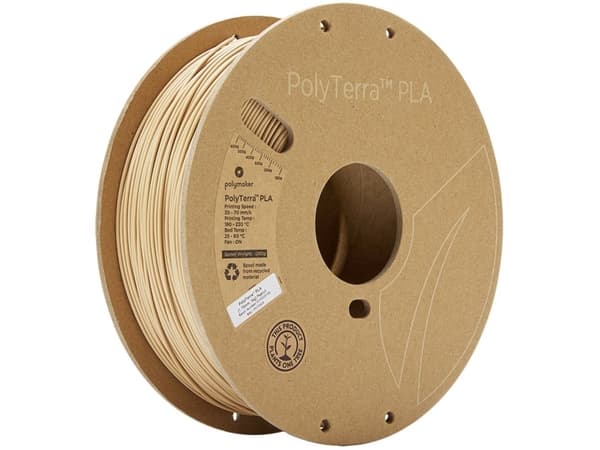 Polymaker 70909 PolyTerra Filament PLA-plast med lavere kunststofindhold 1.75 mm 1000 g Nødde-brun 1 stk