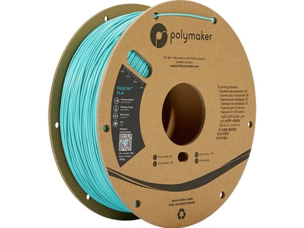 Polymaker PA02025 PolyLite Filament PLA-plast 2.85 mm 1000 g Turkis 1 stk