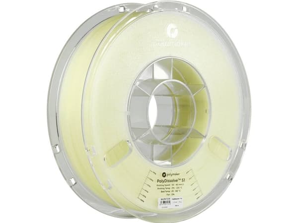 Polymaker PH01001 PolyDissolve™ S1 Filament PVA-plast vandopløselig 1.75 mm 750 g Natur 1 stk