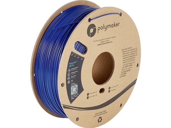 Polymaker PB01020 PolyLite Filament PETG Varmebestandig, høj grad af trækstyrke 2.85 mm 1000 g Blå 1 stk