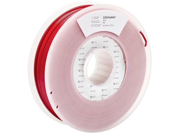 UltiMaker 227336 Ultimaker Filament PETG kemisk bestandig, Varmebestandig 2.85 mm 750 g Rød 1 stk