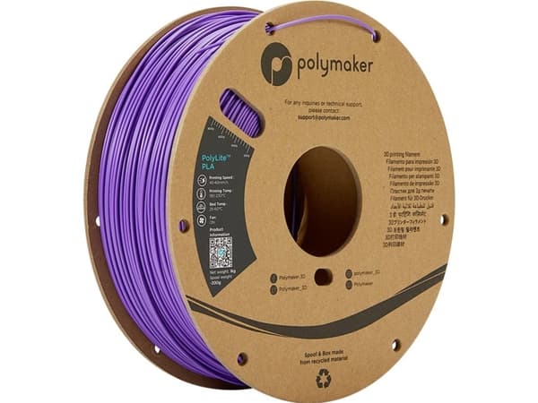 Polymaker PA02024 PolyLite Filamentti PLA-plast 2.85 mm 1000 g Lilla 1 kpl