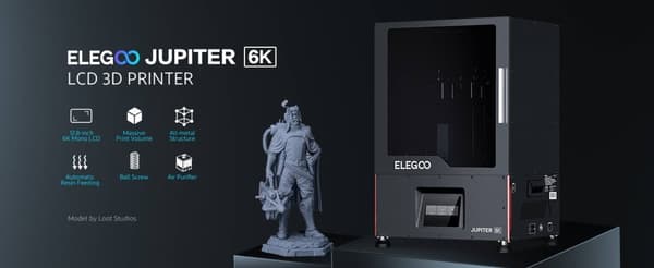 ELEGOO Jupiter 6K Mono LCD Resin - 3D-printer