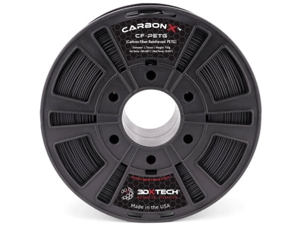 3D Xtech PTG2010750BK0 3DXSTAT Conductive ESD Filament PETG kemisk bestandig, lugtsvag 1.75 mm 750 g Sort 1 stk