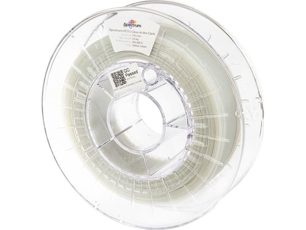 "spectrum 3d filamentti, pet-g, hehkuu pimeässä, 1,75 mm, 500g, 80536, keltainen vihreä"