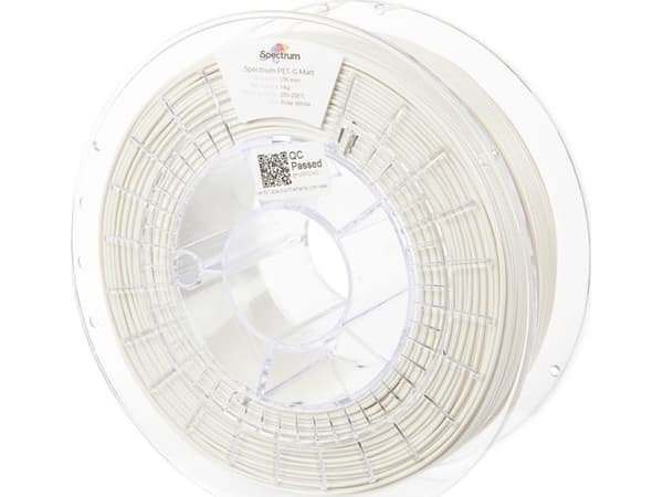 Plastikas Spectrum PET-G Matinis - 1.75mm - 1kg - Polar Baltas