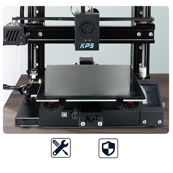 3D-skriverklemmer for glassseng 4 pakker Sort