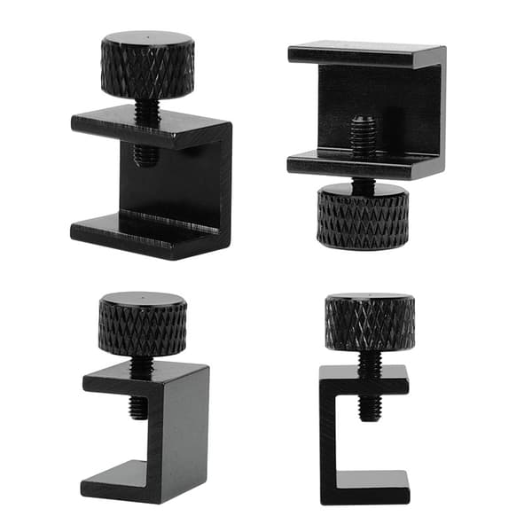 3D-skriverklemmer for glassseng 4 pakker Sort