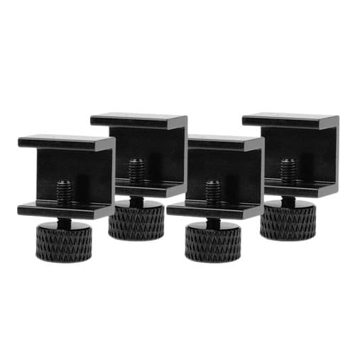 3D-skriverklemmer for glassseng 4 pakker Sort
