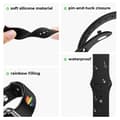 Miniatyrbilde 5 av 6: Rainbow Silicone Apple Watch Bands S/M