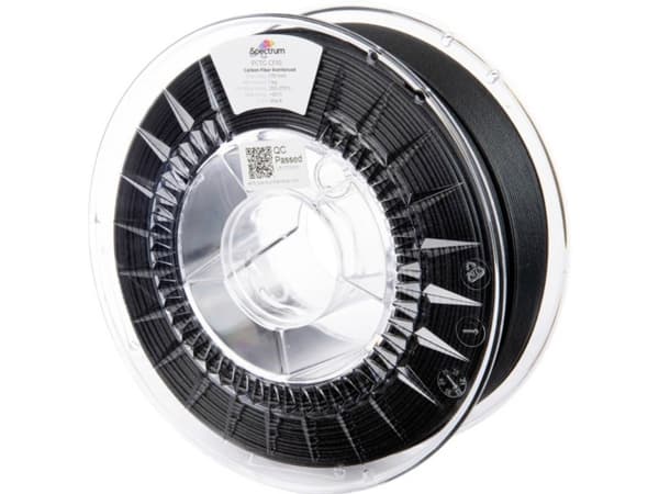 Spectrum 3D-filament, PCTG CF10, 1,75mm, 1000g, 80717, juodas