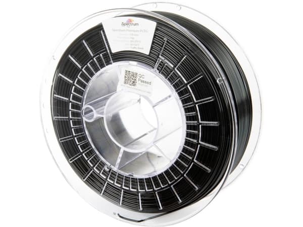 Spectrum Filaments 80665 Premium PCTG Filament PCTG kemisk bestandig, lugtsvag 1.75 mm 1000 g Traffic Black, Sort 1 stk