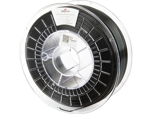 Spectrum Filaments 80665 Premium PCTG Filament PCTG kemisk bestandig, lugtsvag 1.75 mm 1000 g Traffic Black, Sort 1 stk