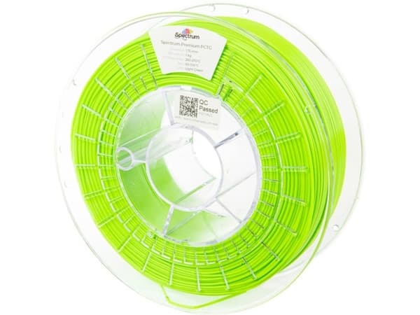 Spectrum Filaments 80664 Premium PCTG Filament PCTG kemikaliebeständig, luktresistent 1,75 mm 1000 g Ljusgrön, Grön 1 st
