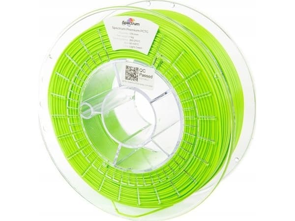 Spectrum Filaments 80664 Premium PCTG Filament PCTG kemisk bestandig, lugtsvag 1.75 mm 1000 g Light Green, Grøn 1 stk
