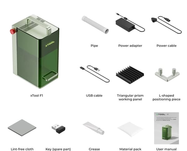 xTool F1 - Laser med IR- og Diode-laser