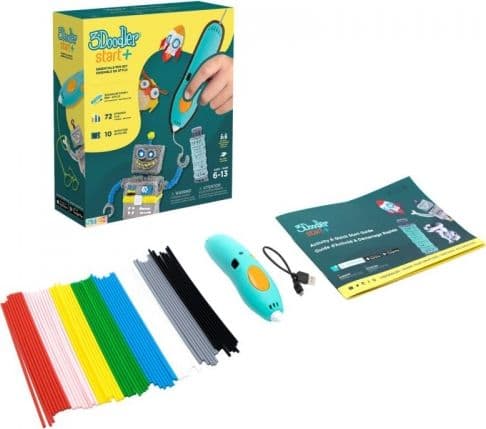 3Doodler Start Plus, Kompostoitava muovi, 0,77 mm, Fused Filament Fabrication (FFF), 2,5 mm, 65 °C, 0,5 min