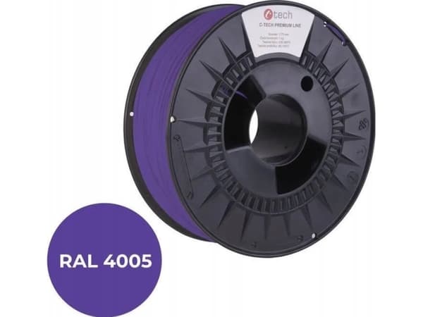 C-Tech C-TECH Trycksträng (filament) PREMIUM LINE, PETG, blåviolett, RAL4005, 1,75mm, 1kg