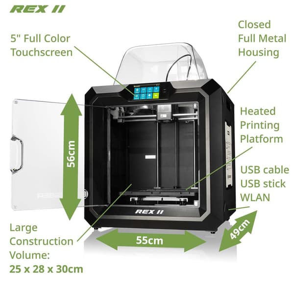 Bresser Rex Ii Wifi 3d Printer Sort
