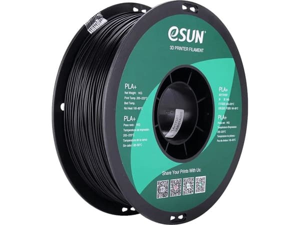 Esun - Sort - 1 kg - PLA+ filament (3D)