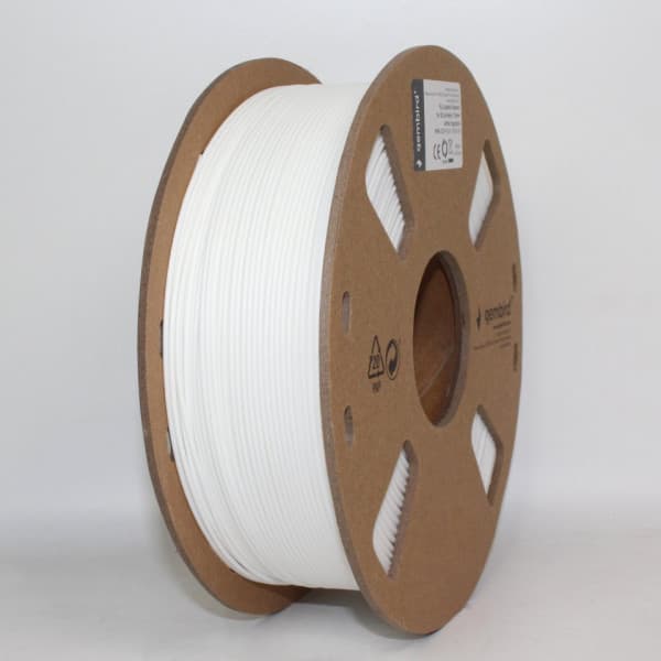 Gembird 3D -PLA-printertråd, 1,75 mm, hvid