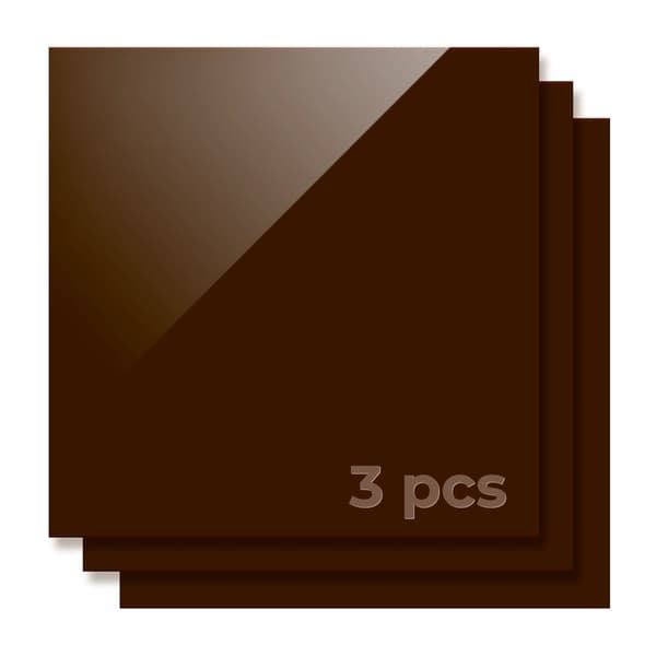 xTool 3mm Akrylplade Brun 30x30cm - 3stk